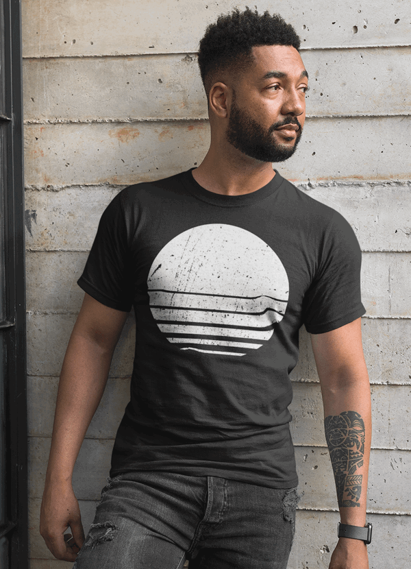 Nfin8 Lunar Charm -  Moon Graphic Cotton T-Shirt