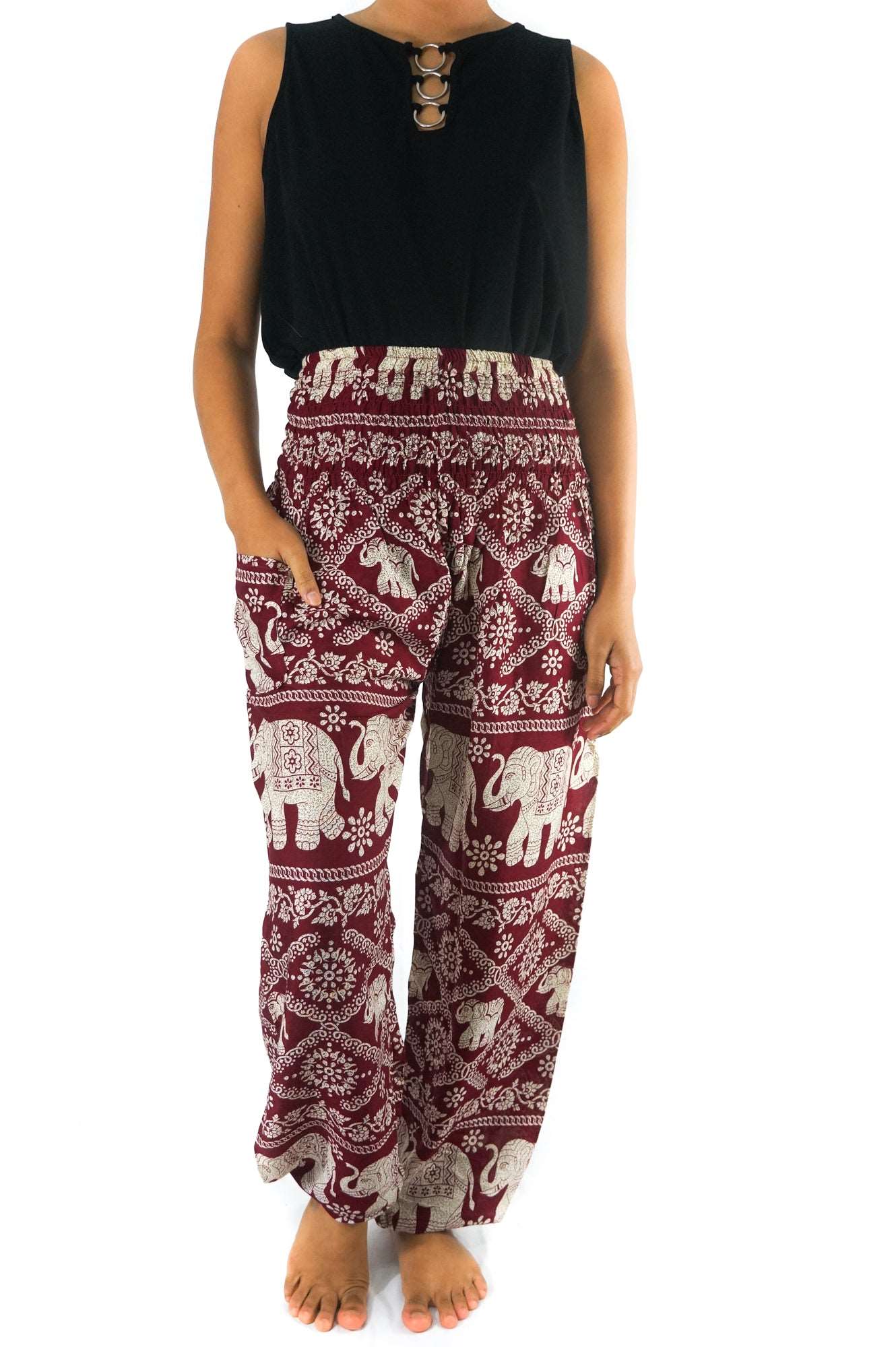 Nfin8 Serenity Elephant Boho Yoga Pants
