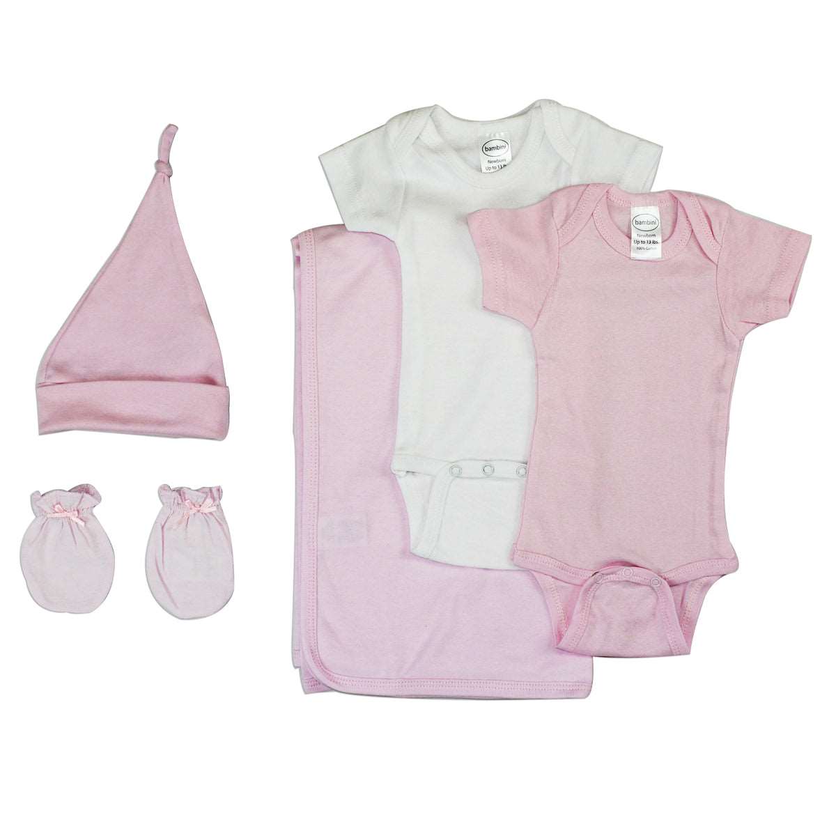 Nfin8 Little Blossom: 5-Piece Newborn Baby Girl Essentials Set