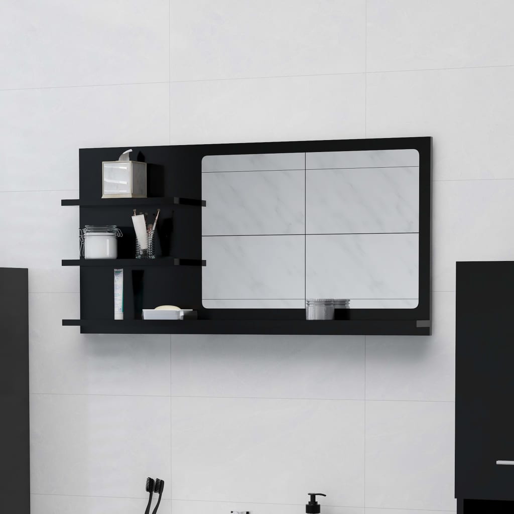 Nfin8 Reflective Elegance - Bathroom Mirror  with Shelving