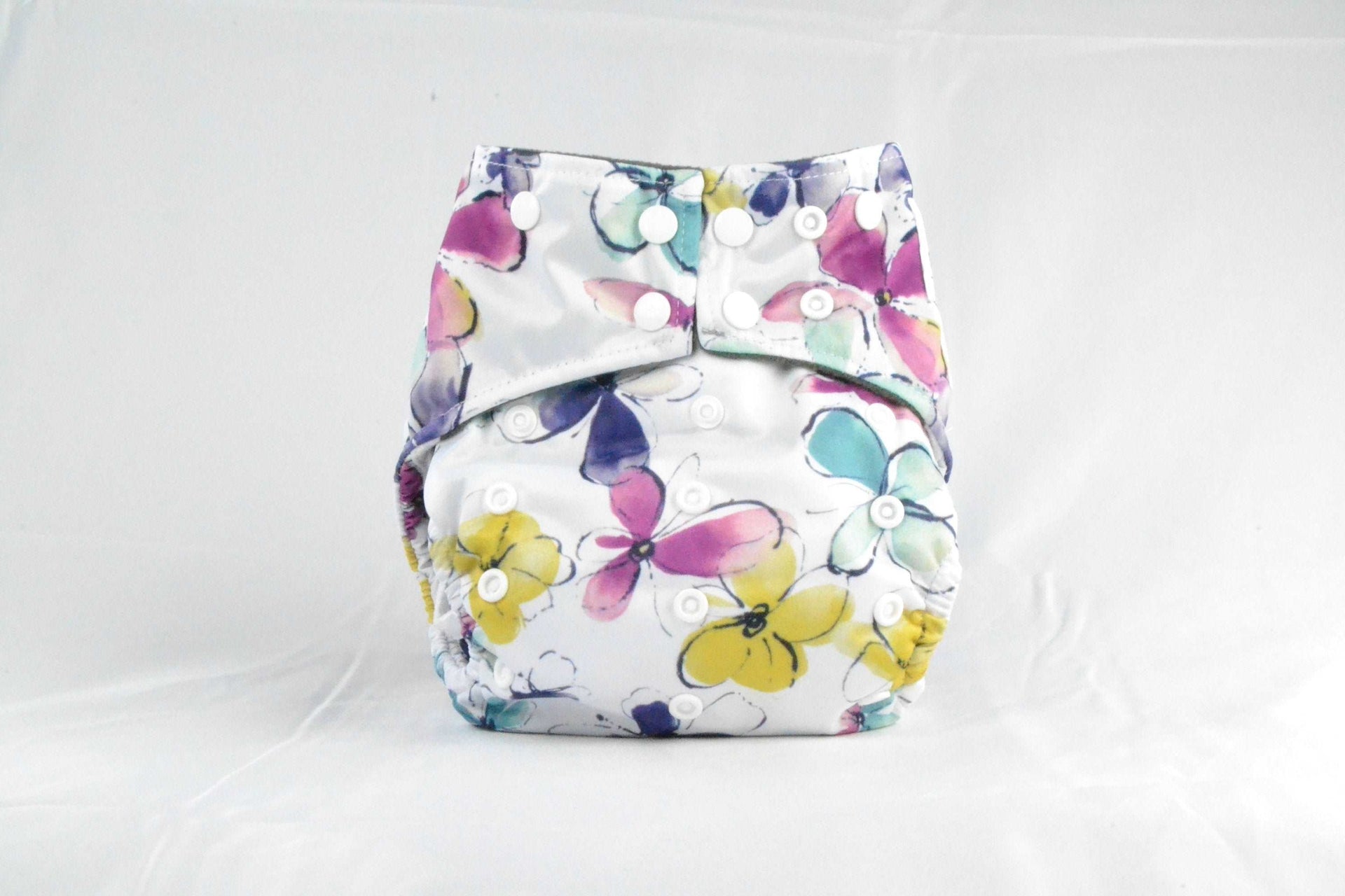 Nfin8 Blossoming Comfort - Earthlie Pastel Flowers Cloth Diaper