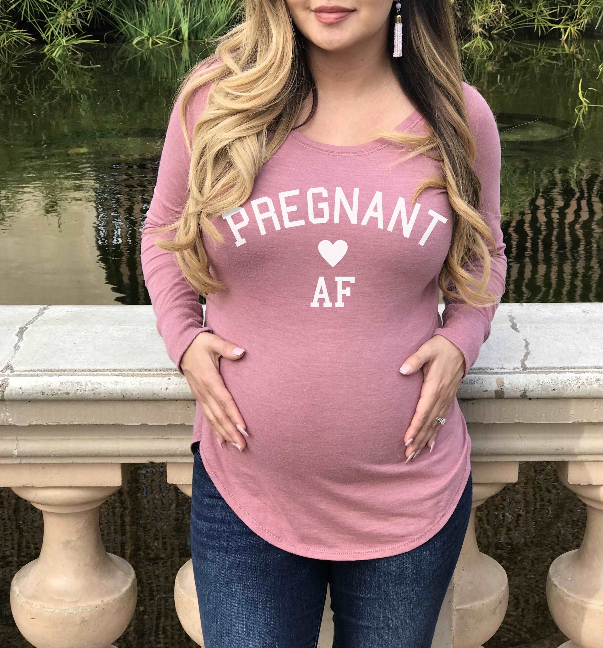Nfin8 Pregnant AF Maternity Shirt