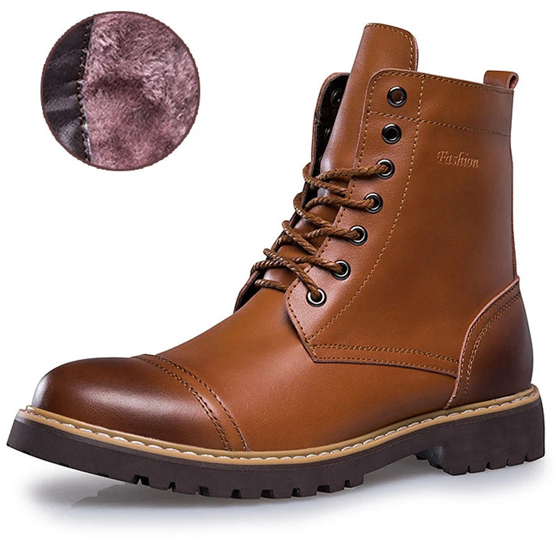 Classic Comfort Leather Martin Boots