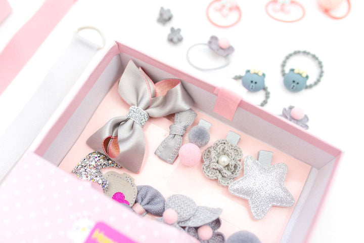 Nfin8 Little Charmers: 18-Piece Hair Accessory Gift Box for All Ages