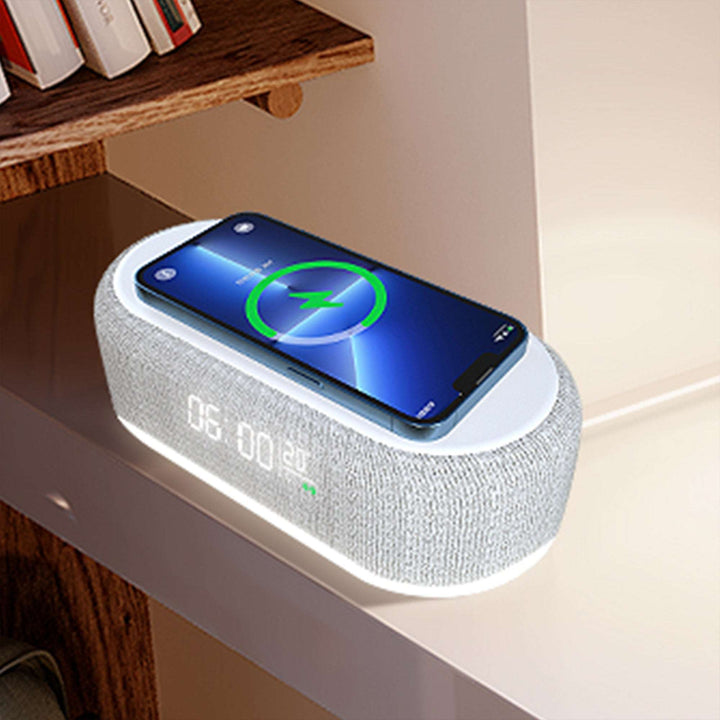 Nfin8 Sync 3-in-1 Alarm Clock with Wireless Charging Station