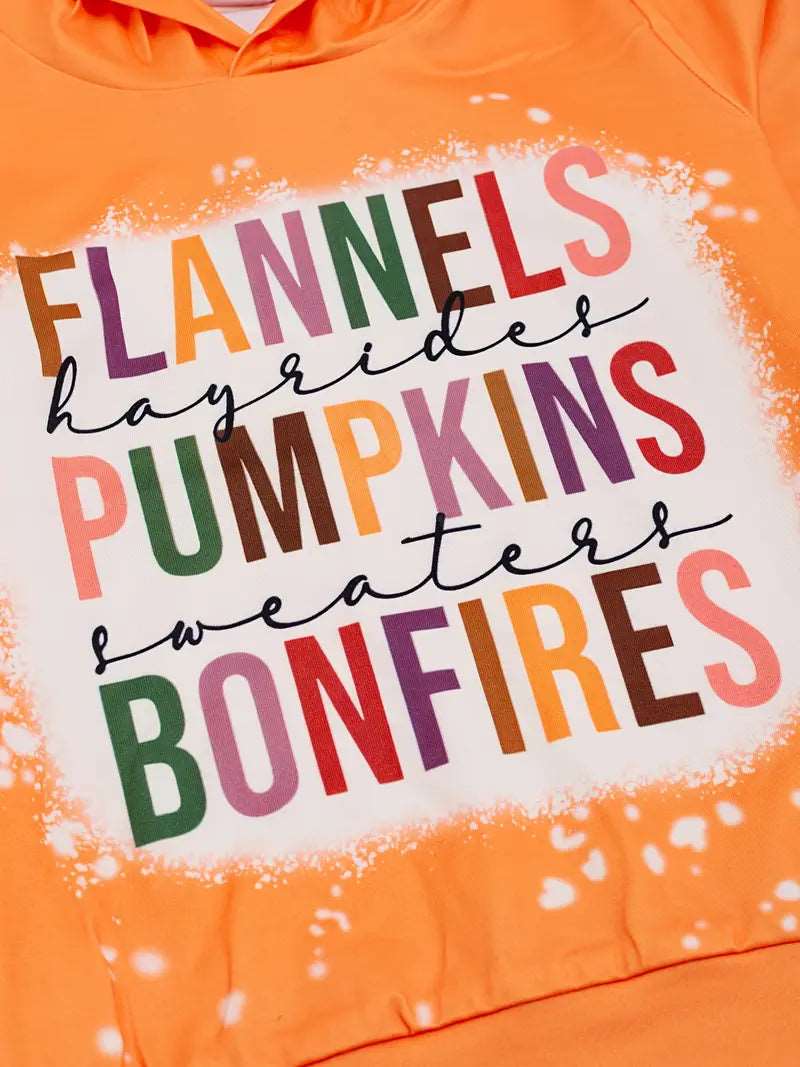 Nfin8 Autumn Adore - 'Favorite Fall Things' Girls Hoodie/Sweatshirt