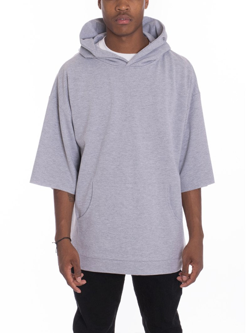 Nfin8 Urban Breeze - Short Sleeve Hood Tee in Grey