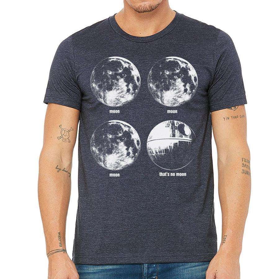 Nfin8 Cosmic Intrigue - 'That's No Moon' Heather Gray Tee