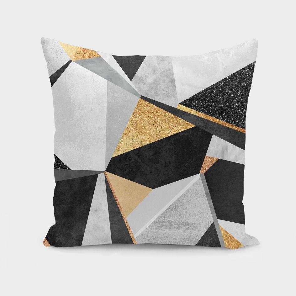 Nfin8 Modern Luxe - Geometry Gold Cushion/Pillow